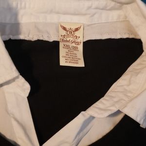 Black sweater with  White collar